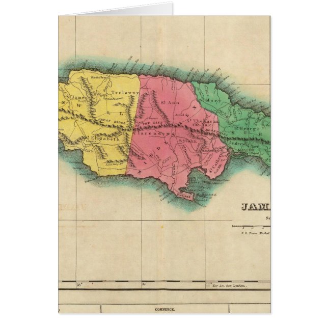 Mapa De Jamaica (Frente)
