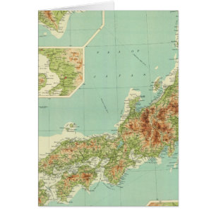 Mapa de Japón con rutas marítimas