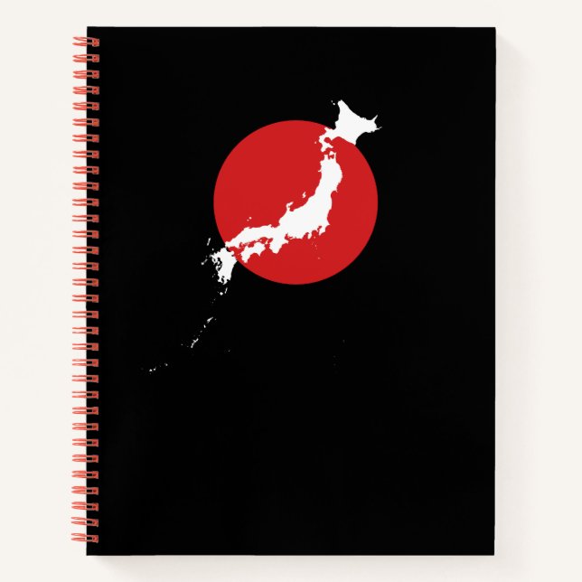 Mapa de Japón – Cuaderno de mapas minimalistas de  (Anverso)