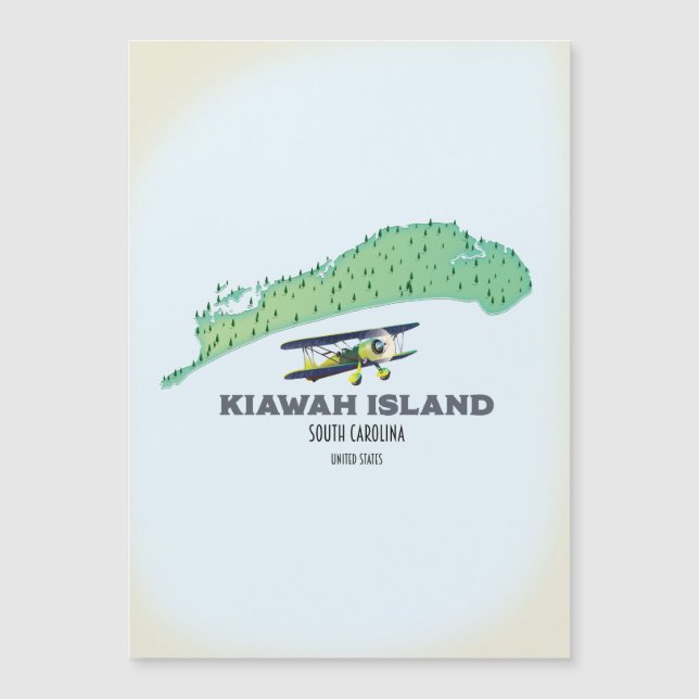 Mapa de Kiawah Island South Carolina USA (Anverso)