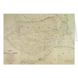 Mapa de Kutch y de Runn, la India, 1854
