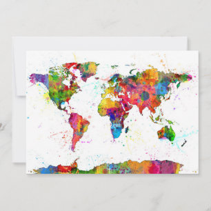 Mapa de la acuarela del Mapa Mundial