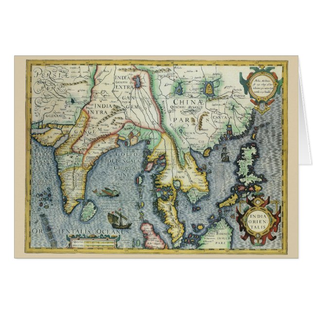 Mapa de la Antigüedad del Sudeste Asiático por Mer (Anverso (Horizontal))