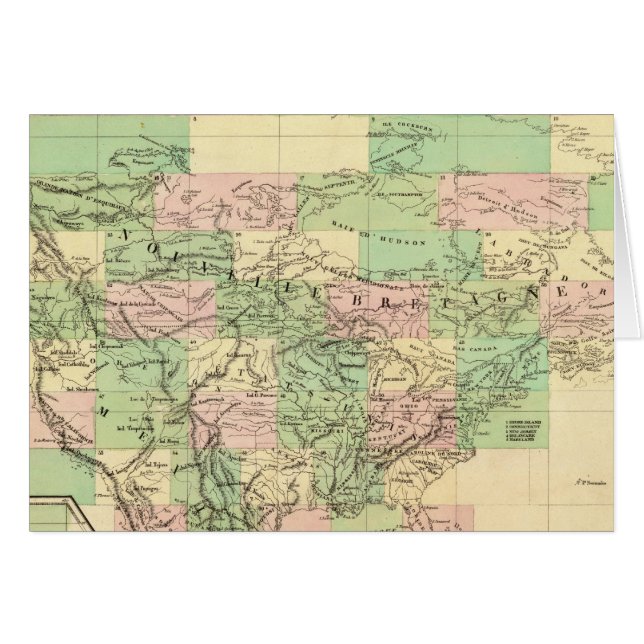 Mapa de la Asamblea de Norteamérica (Anverso (Horizontal))