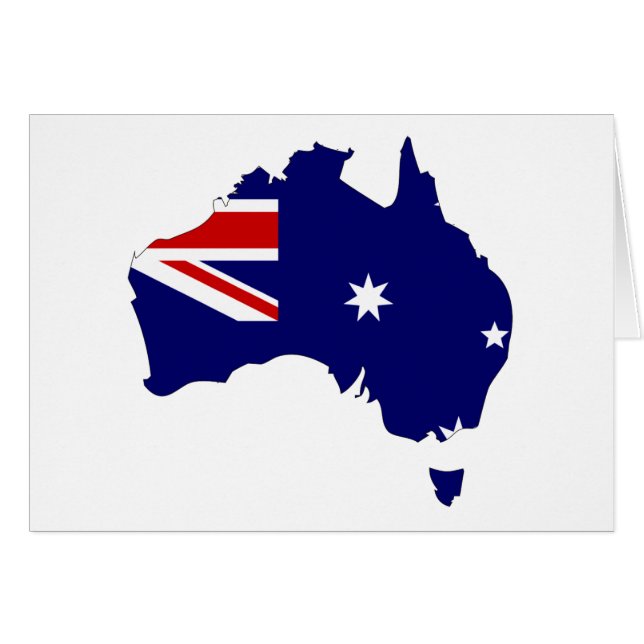Mapa de la bandera de Australia (Anverso (Horizontal))