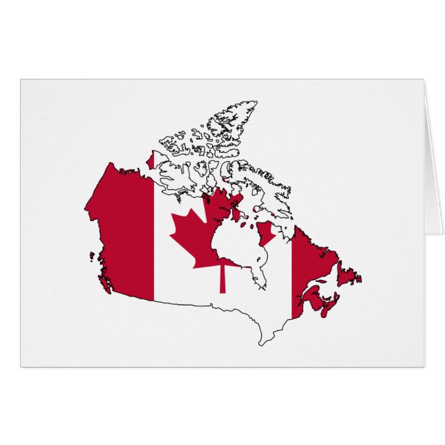 Mapa de la bandera de Canadá (Anverso (Horizontal))