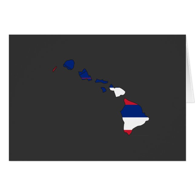 Mapa de la bandera de Hawaii (Anverso (Horizontal))