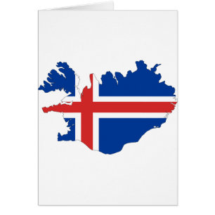 Mapa de la bandera de Islandia