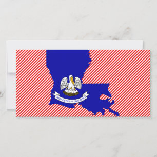 Mapa de la bandera de Luisiana