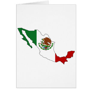 Mapa de la bandera de México