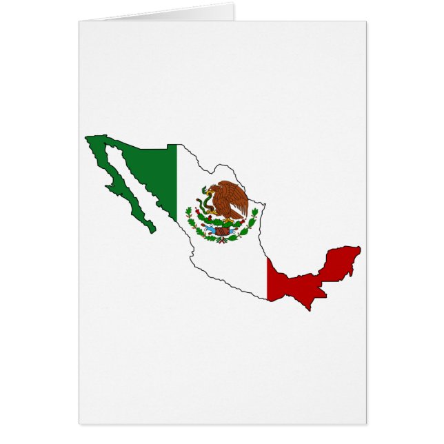 Mapa de la bandera de México (Frente)