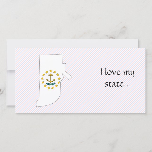 Mapa de la bandera de Rhode Island (Anverso)