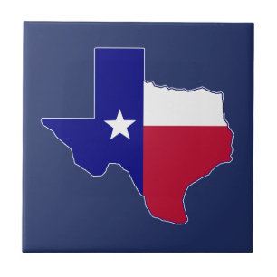 Mapa de la bandera de Tejas