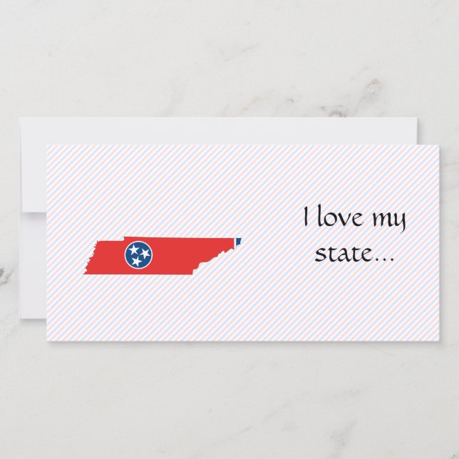 Mapa de la bandera de Tennessee (Anverso)