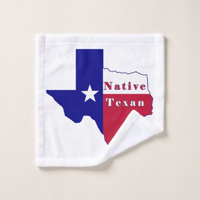 Mapa de la bandera de texto nativa (Toallita)