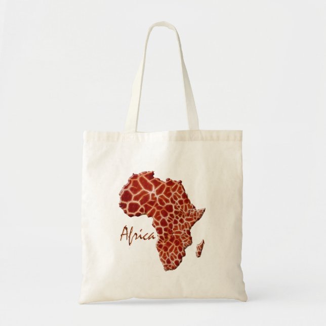 Mapa de la bolsa de la tota de África visto por un (Frente)
