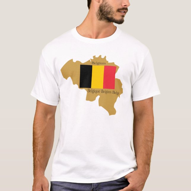 Mapa de la camisa de Bélgica (Anverso)