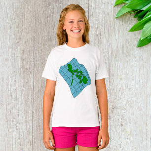 Mapa De La Camiseta De Los Chicas De Filipinas