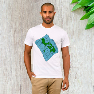Mapa De La Camiseta De Los Hombres Filipinas