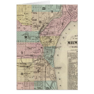 Mapa de la ciudad de Milwaukee, Milwaukee Co.