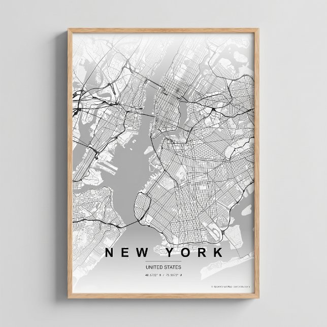 Mapa de la Ciudad de Nueva York Regalo de Póster d (Subido por el creador)