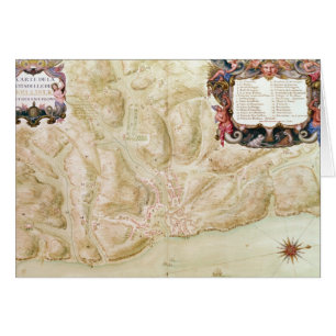 Mapa de la ciudad y de la ciudadela de Bellisle
