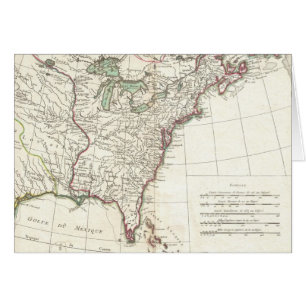 Mapa de la cosecha de trece colonias (1776)
