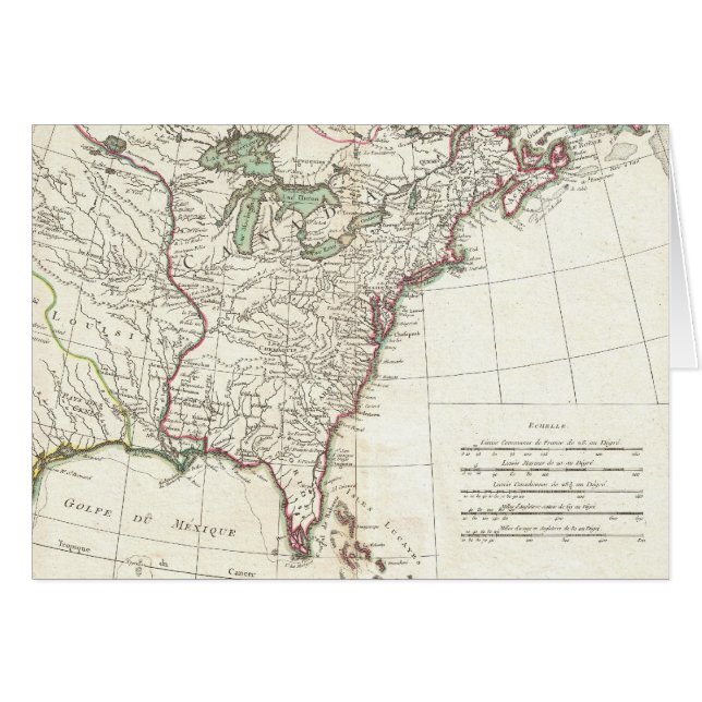 Mapa de la cosecha de trece colonias (1776) (Anverso (Horizontal))