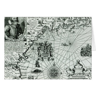 Mapa de la costa costa de Nueva Inglaterra