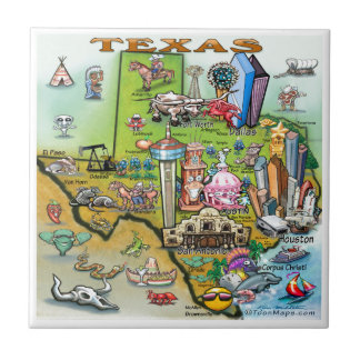 Mapa de la diversión de Tejas