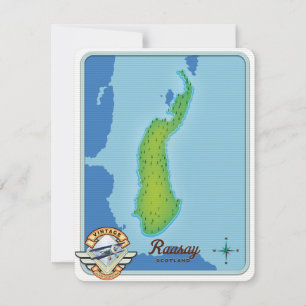 Mapa de la escocia de Raasay