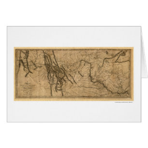 Mapa de la expedición de Lewis y de Clark - 1804