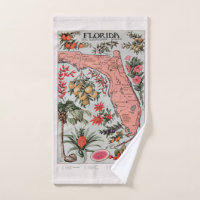 Mapa de la Florida Vintage