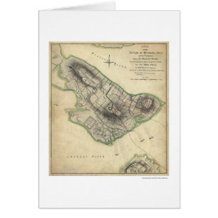 Mapa de la guerra del Bunker Hill - 1775