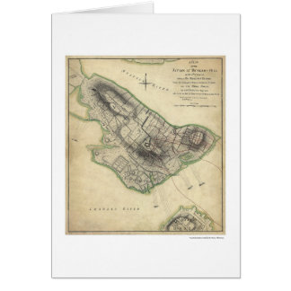 Mapa de la guerra del Bunker Hill - 1775