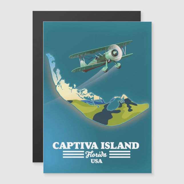 Mapa de la isla Captiva Florida EE. UU. (Anverso/Reverso)