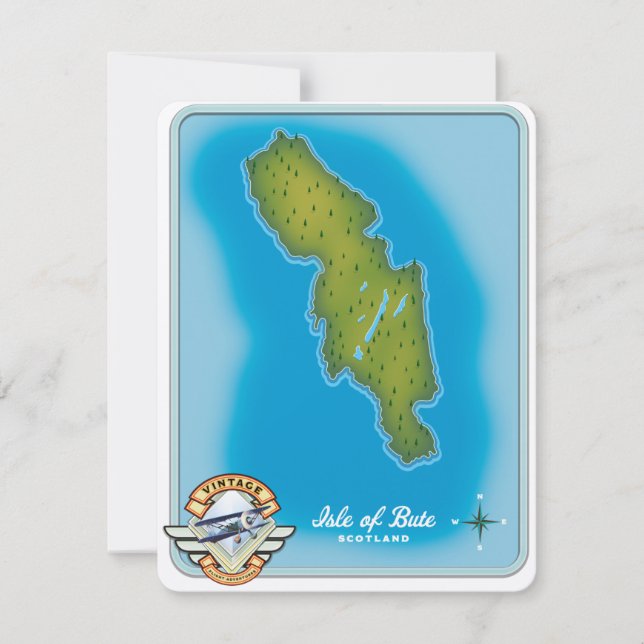 Mapa de la Isla de Bute (Anverso)