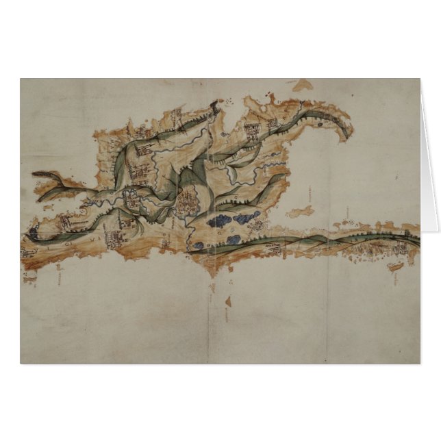 Mapa de la isla de Santo Domingo (Anverso (Horizontal))