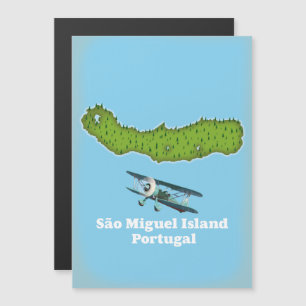 Mapa de la isla de São Miguel Portugal