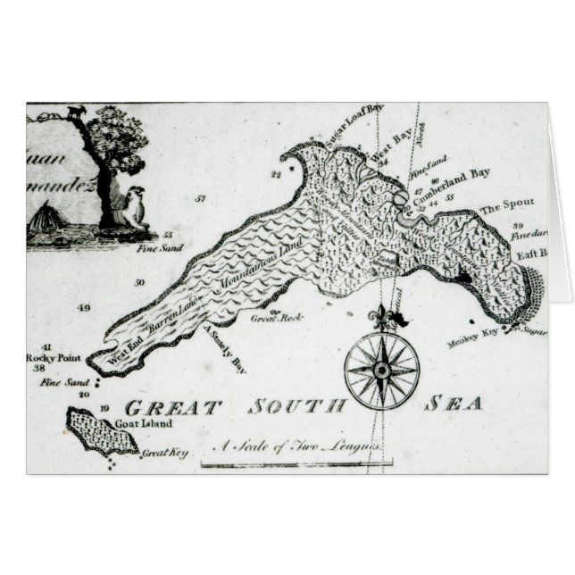 Mapa de la isla de South Pacific, 1800 (Anverso (Horizontal))