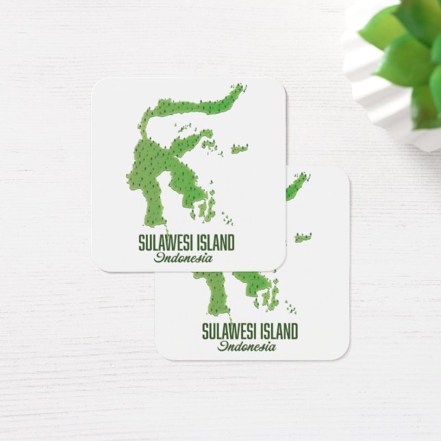 mapa de la isla de Sulawesi Indonesia (Escritorio)