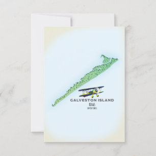 Mapa de la isla Galveston Texas USA