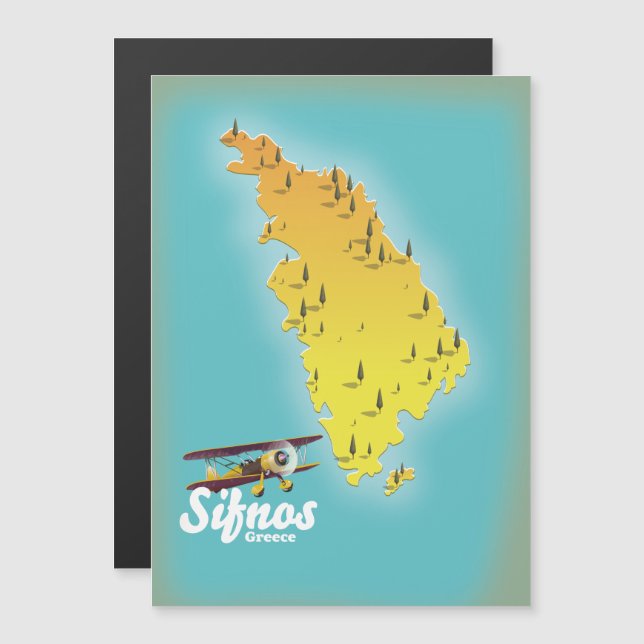 Mapa de la isla griega de Samos (Anverso/Reverso)