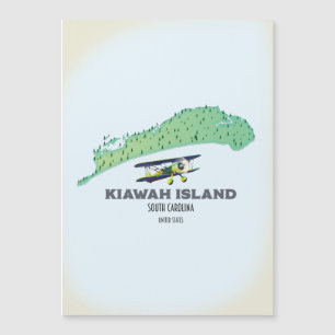 Mapa de la Isla Kiawah Carolina del Sur EE. UU.