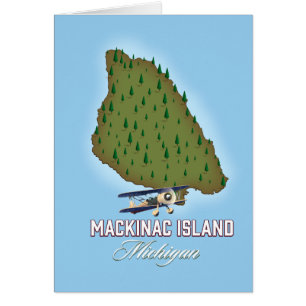 Mapa de la isla Mackinac Michigan