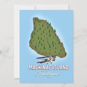 Mapa de la isla Mackinac Michigan