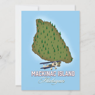 Mapa de la isla Mackinac Michigan