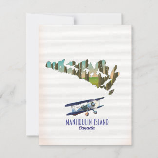 Mapa de la isla Manitoulin Canadá