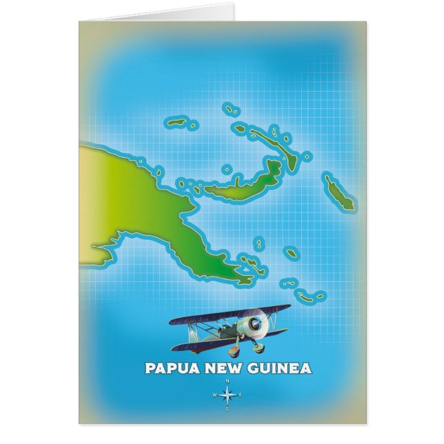 mapa de la nueva guinea de papua. (Frente)