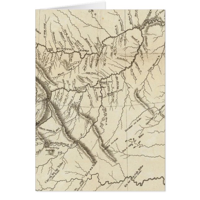 Mapa de la pista de Lewis y Clark (Frente)